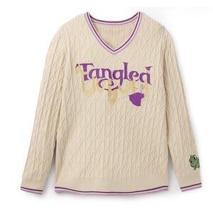Disney Tangled Cable-Knit Sweater for Women by Her Universe 15th Anniv. NWT 3XL